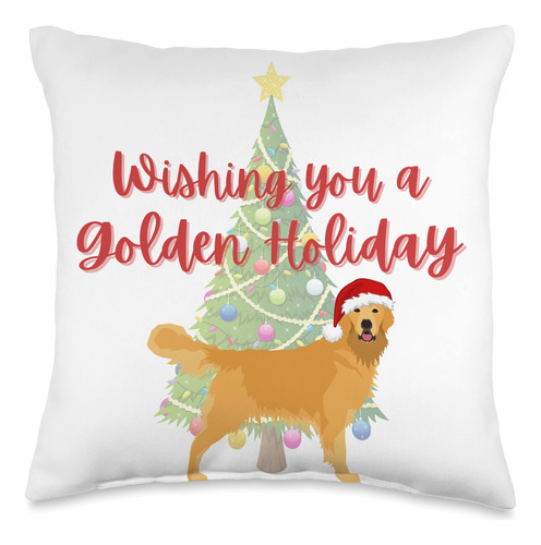 Golden Retriever Christmas Decorations Cojn Para Interiores,