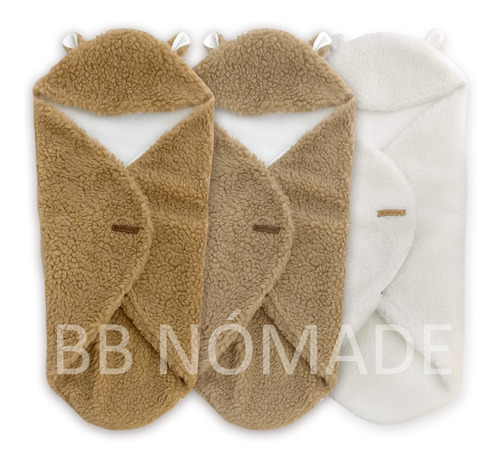Manta Porta Enfant Orejitas Corderito Polar Bebé 70x70cm 0m+