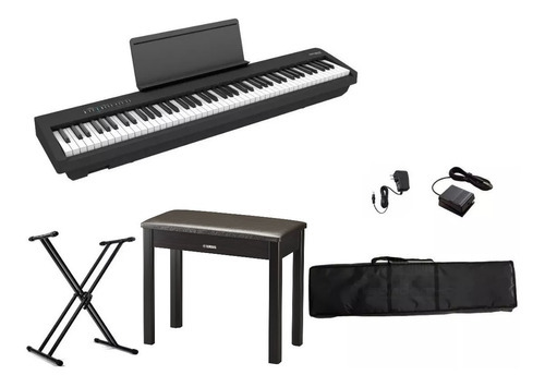 Piano Roland Fp30x Bk 88 Teclas Bluetooth Base Funda Banco Color Negro