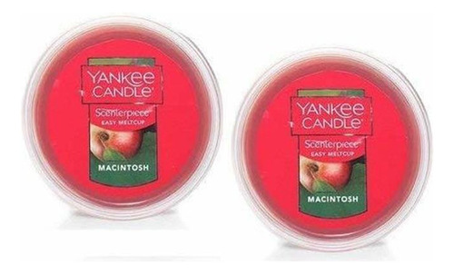 Paquete De 2 Velas Yankee Para Macintosh Easy Meltcup. 2