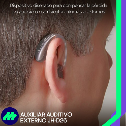 Audífonos Auxiliar Auditivo Amplificador Recargable Sordera Color Beige