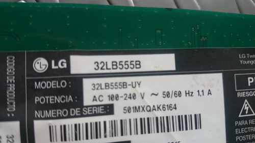 Tarjeta Main LG 32lb555b