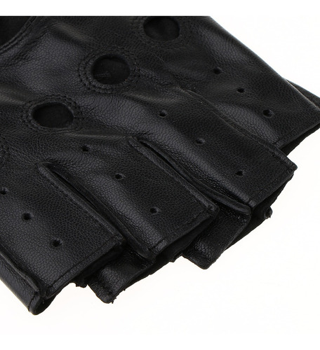 Guantes Cortos Sin Dedos Sg Lazo Negro Del Gancho