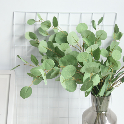 2 Peças De Plantas Artificiais Fake Leaf Foliage Bush Home O