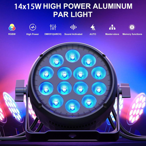180w Led Par Luz Escenario Dj Profesional Efecto Rgbw Dmx