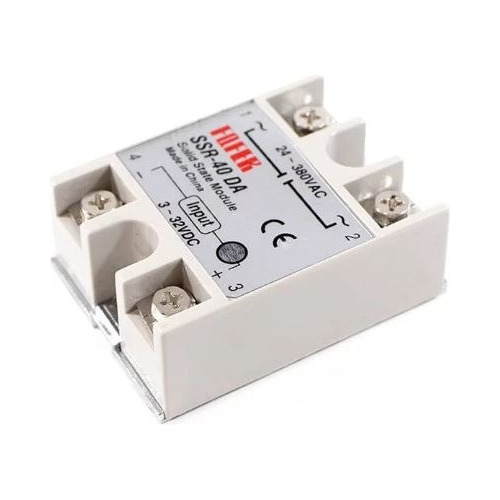 Relé Sólido Ssr-40da 40a Input 3-32vdc Output 90-480vac