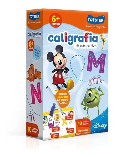 Disney Educativo Kit Caligrafia 10 Peças +6 Anos - Toyster