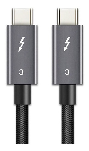 Cable Thunderbolt 3 Usb C Certificado / 100w 5a 40gbps /0.5m