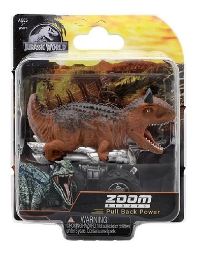 Veiculo Jurassic World Zoom Riders Carnotaurus Sunny 3024 Cor Marrom