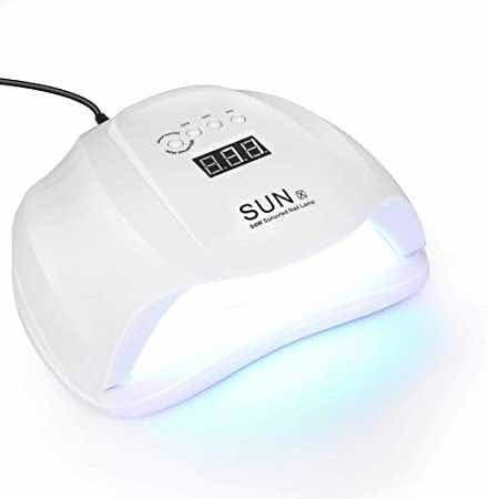 Lampara Led-uv De Uñas Gel Profesional Secado Rapido 48 Wats