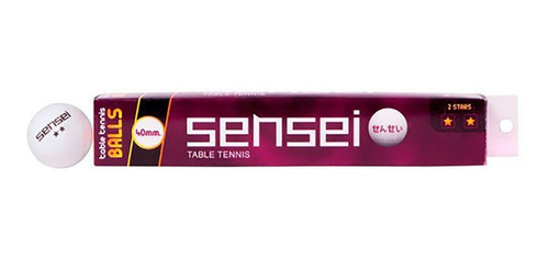 Pelotas De Ping Pong Sensei 2 Estrellas 6 Unidades