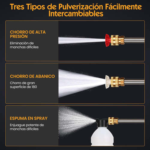 Hidrolavadora Inalámbrica Alta Presión + 2 Baterías + Extras