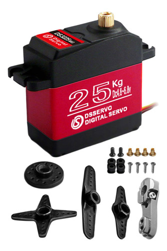 Servo Digital Rc De 25 Kg Para VehĂculos 1/8 270 Grados