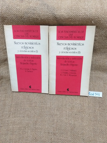 Nuevos Movimientos Religiosos  Y Ciencias Sociales 2 Tomos
