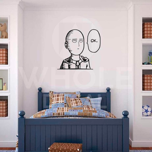 Vinilo De Pared Saitama One Punch Man Anime Vinilo De Corte