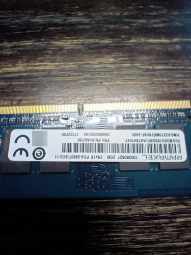 Memoria Ram 2gb Pc4 2400mhz So-dimm (2 Unidades / Total 4gb)