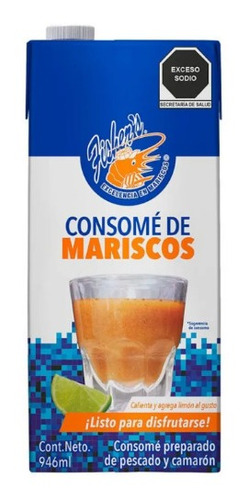 Consomé De Mariscos Fisher's 1 Pz 946 Ml Caldo Sopa