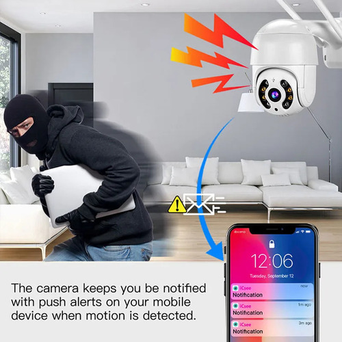 Camara Ip Wifi Externa Fhd- 2k- 3k- 4k Con Alarma + Micro Sd