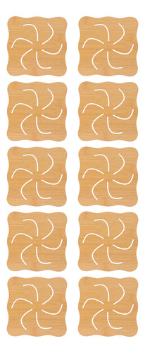Mantel De Mesa, 10 Piezas, Hueco, De Imitación De Bambú, Ais