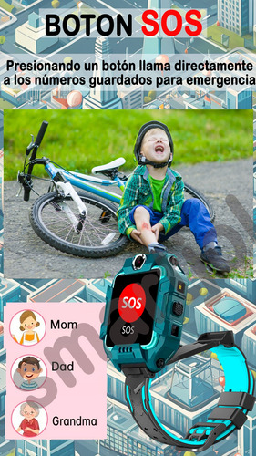 Smartwatch Niños 4g Gps Juegos Sos Video Llamadas Fotos Kids Silicona Silicona Verde Silicona