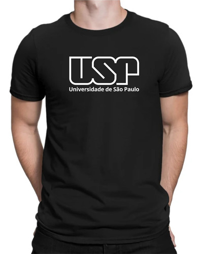 Camisa Camiseta Masculina Faculdade Usp Exclusiva Algodão