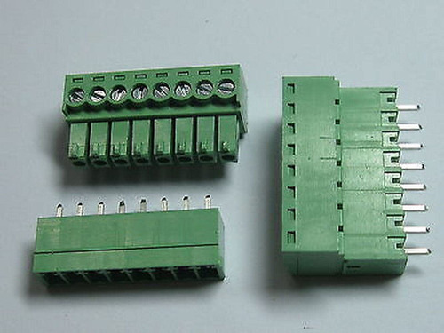 Conector Bloque Terminal Tornillo Pieza Mm Pine Tipo Verde