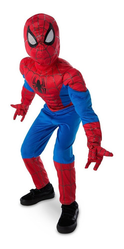 Spiderman Hombre Araña Disfraz Con Luz Original De Disney