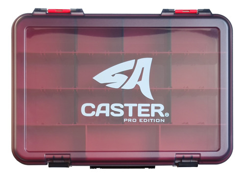 Caja Caster Doble Piso Señuelos 24 Divisiones 39x28x12cm 009