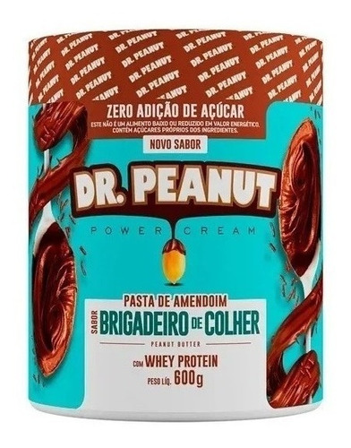 Pasta De Amendoim Whey Protein Dr Peanut Brigadeiro Colher