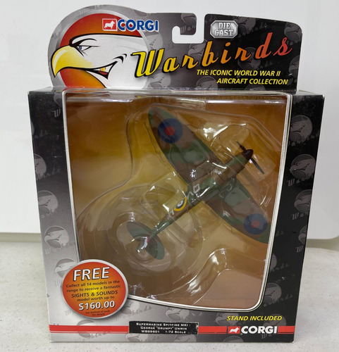 Corgi Warbirds Avion Wwii 1/72 Supermarine Spitfire Mki 