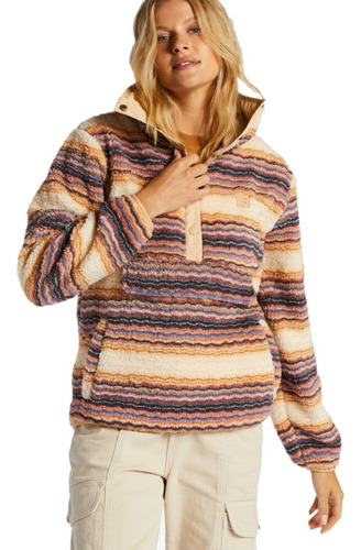 Buzo Billabong Mujer Teddy Switchback Pullover - Wetting Day