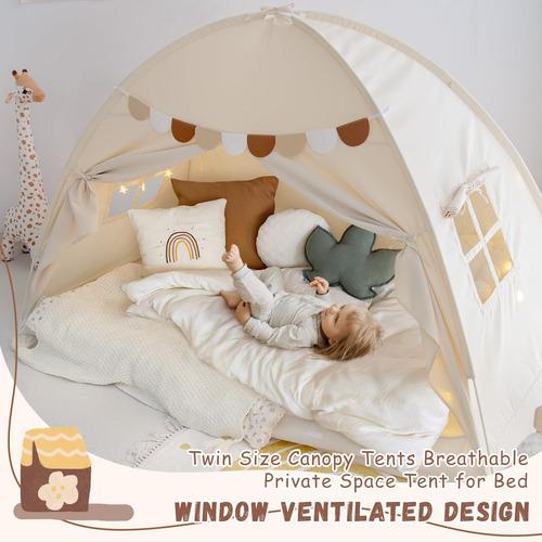 Tienda De Campaña Para Cama Individual Con Privacidad Interi