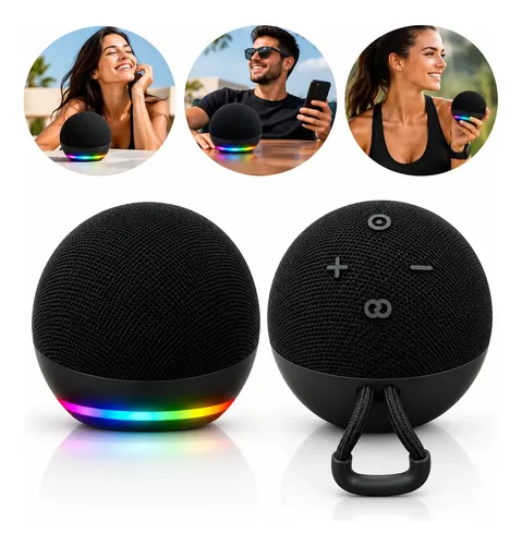 Alaxe Caixa de Som Inteligente Bluetooth com Comando de Voz - Preto