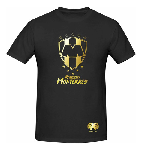 Playera Monterrey Rayados Liga Mx Modelo Gold