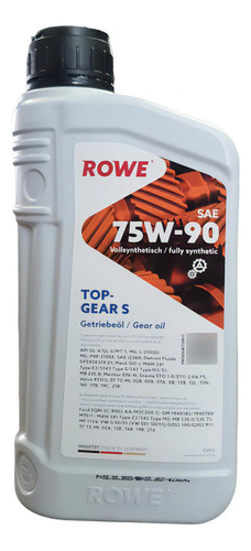 Aceite Caja Rowe Topgear 75w-90 S