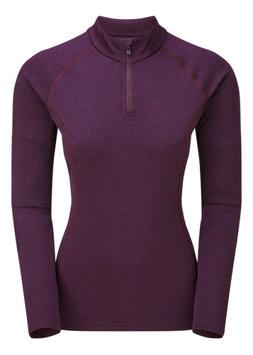 Primera Capa Antibacterial Mujer Dart Zip Neck - Montane