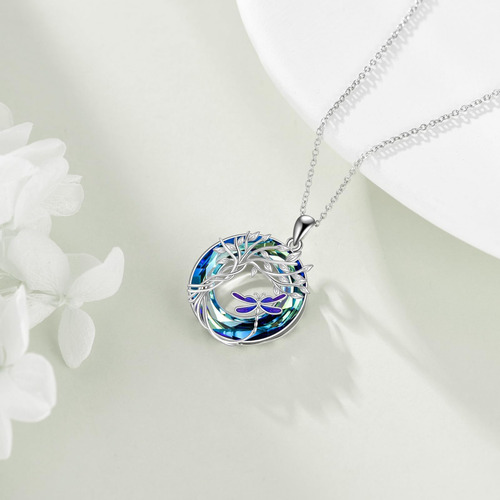 Collar De Libélula Para Mujer, Colgante De Libélula De Crist