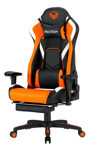 Silla Gamer Meetion Ergonomica Negra Con Rojo Meetion Chr22