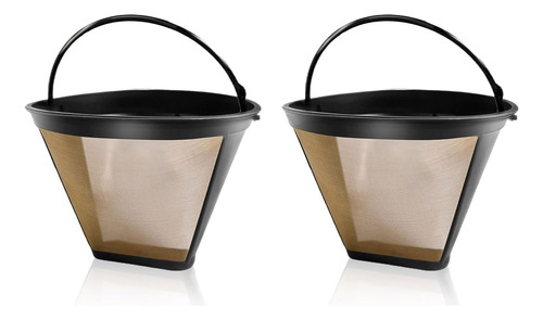 Filtros Reutilizables Para Cafetera De Cono N.º 4, Pack 2
