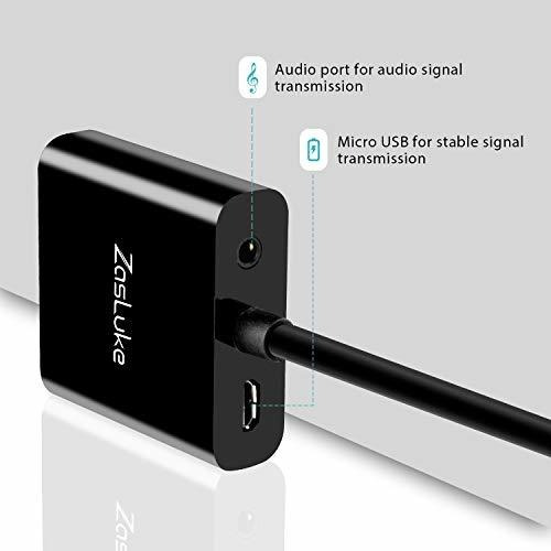 Zasluke Adaptador Convertidor Hdmi Vga Dama Conector