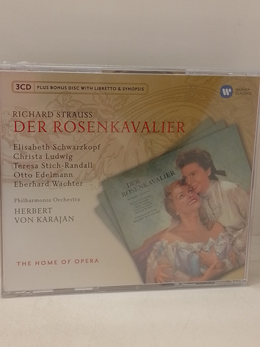 Richard Strauss Der Rosenkavalier Cd X3 Nuevo  
