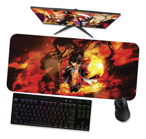 Mousepad Gamer Grande 90x40 - One Piece - Ace 2