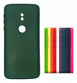 Case Capinha Capa Emborrachada Veludo Para Moto G6 Play / E5