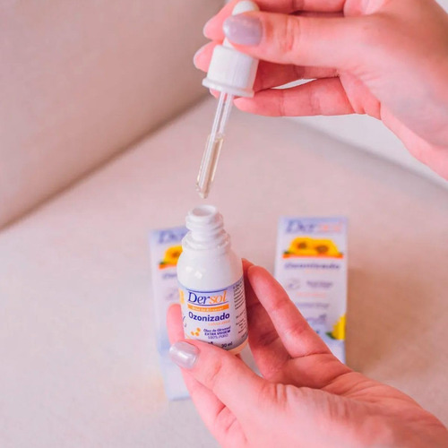 Óleo Girassol Dersol Para Machucado Lesão Pele 30ml Gotas Fragrância Neutra