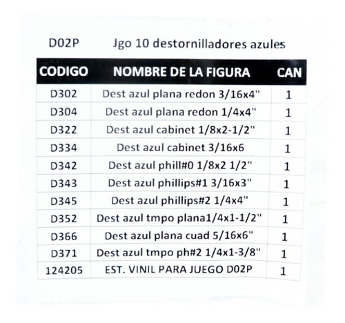 Juego Destornilladores Azules Surtek D02p 29902331