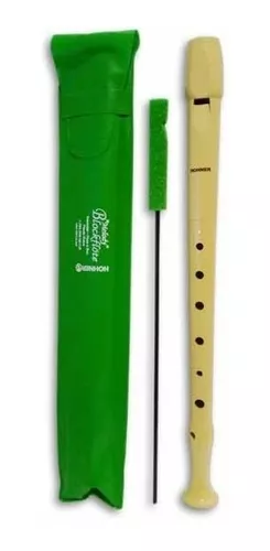 Flauta Hohner una pieza funda Verde Melody Sopran 1