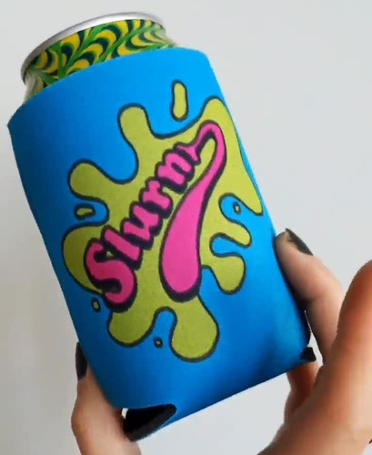 2x Koozie Futurama Slurm 2017 Funda Latas Bebida Cerveza