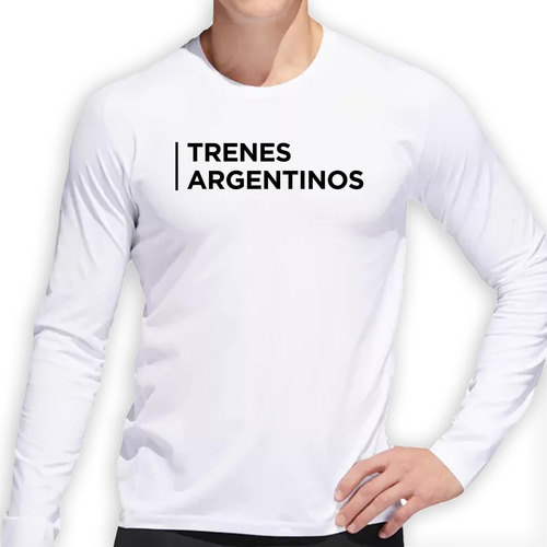 Remera Hombre Ml Trenes Argentinos Logo Simple