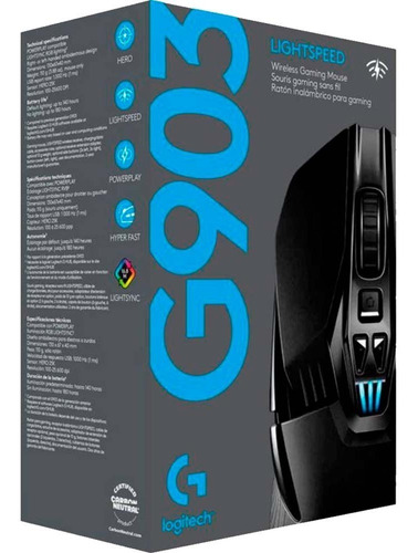 Mouse Gamer Logitech G G903 Hero Ligthspeed Wireless