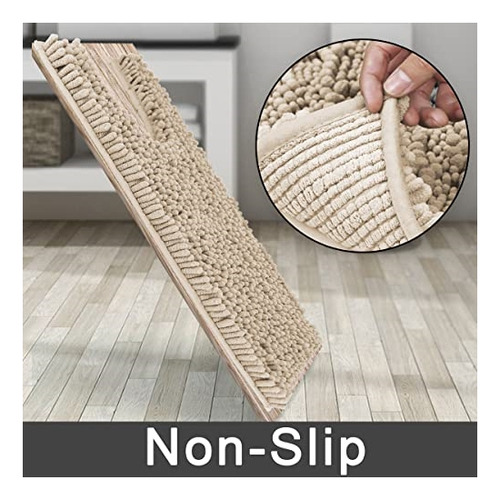 Alfombras De Baño Suave Y Cómodo Máxima Absorción Lavable